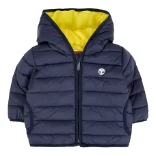 Стеганая куртка с капюшоном и логотипом Стеганая куртка с капюшоном и логотипом