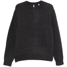 Рифлёный свитер с круглым вырезом