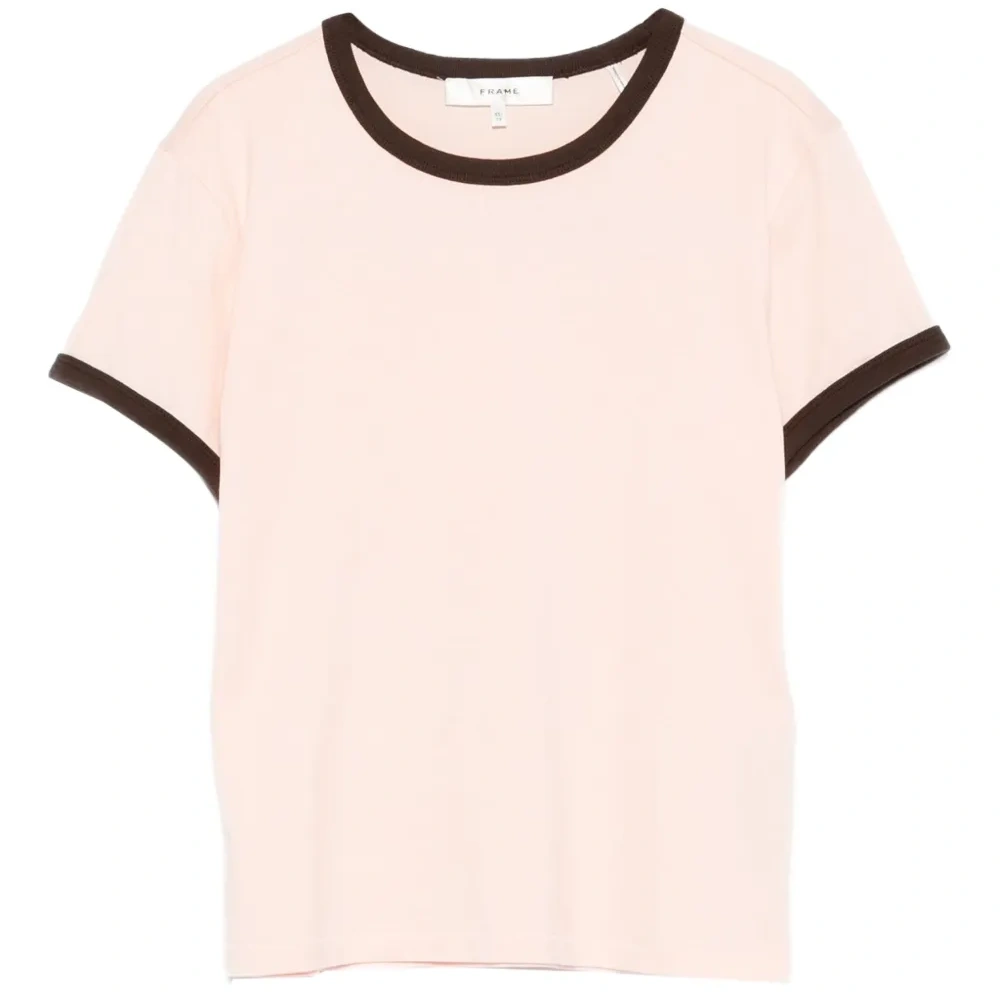 Хлопковая футболка с круглым вырезом Хлопковая футболка с круглым вырезом