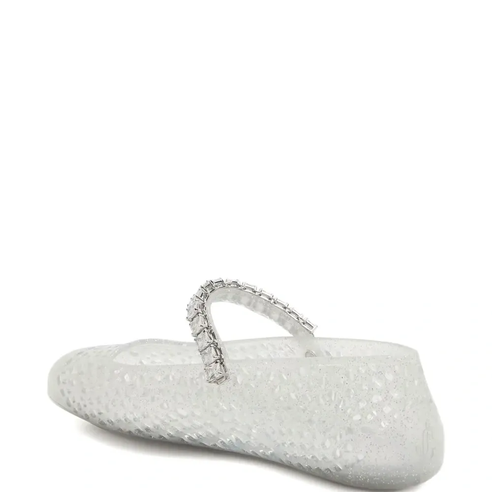 Балетки, украшенные кристаллами