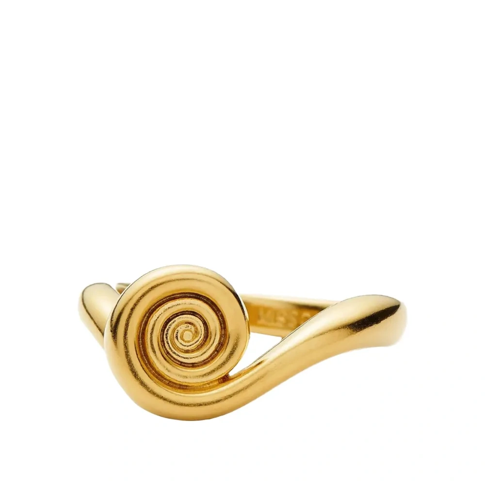 Кольцо с мотивом спирали для сочетания