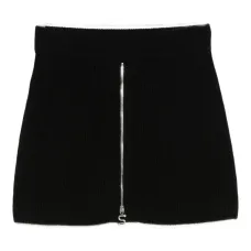 Юбка мини в рубчик на молнии