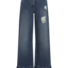 Джинсы с эффектом потертости