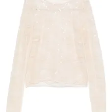 Блузка, украшенная пайетками Блузка, украшенная пайетками