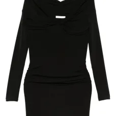 Драпированное мини-платье