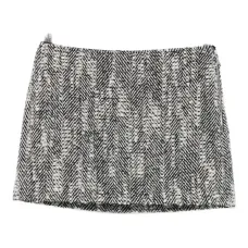 Фактурная мини-юбка с эффектом меланжа