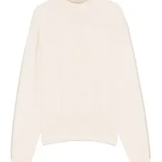 Шерстяной свитер с воротником-стойкой