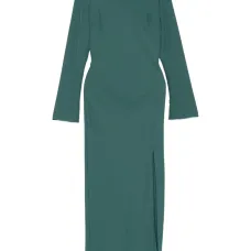 Платье миди с длинными рукавами Платье миди с длинными рукавами