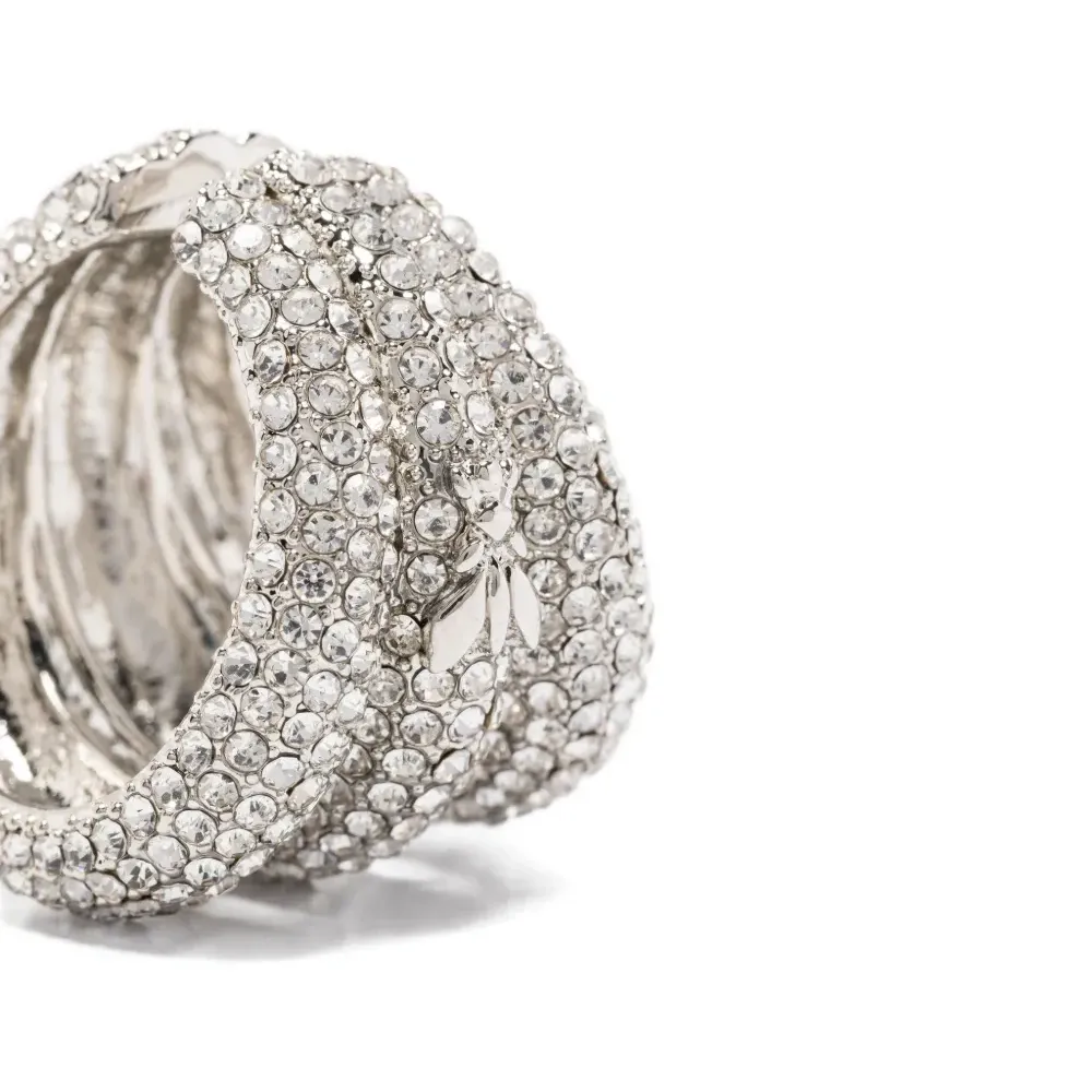 Серьга с кристаллами