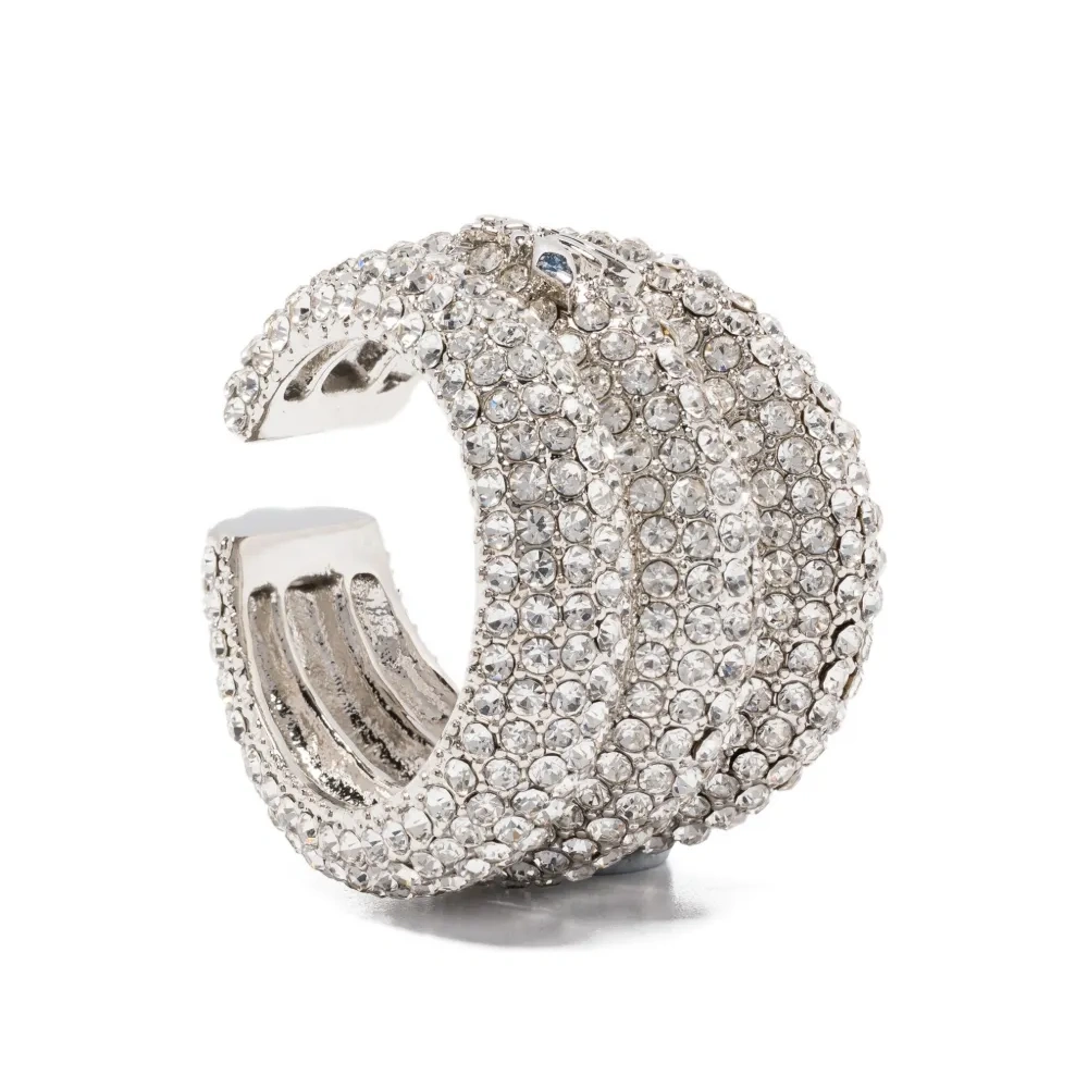 Серьга с кристаллами