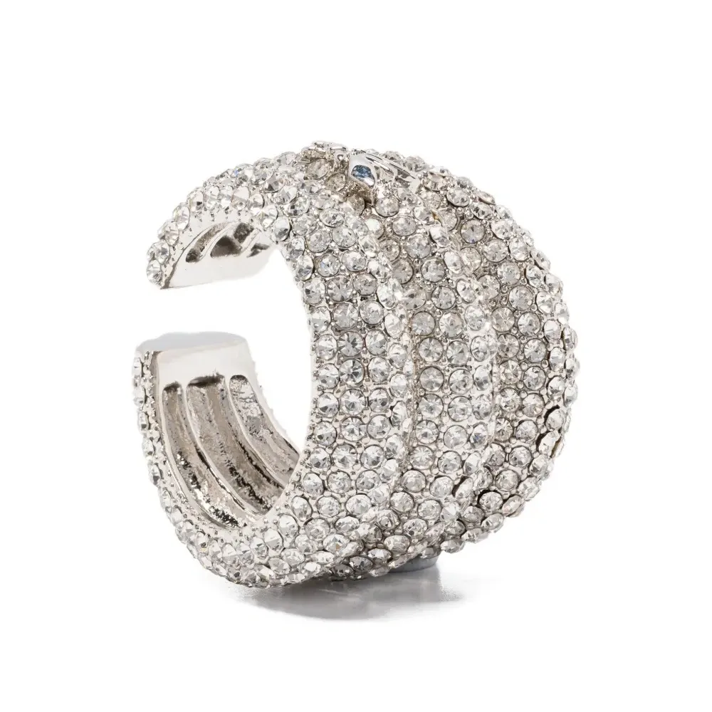 Серьга с кристаллами