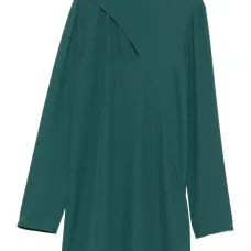 Драпированное миди-платье