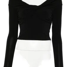 Укороченная футболка с длинными рукавами