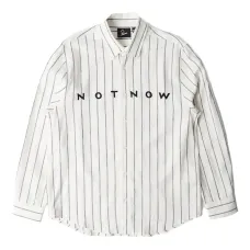 Полосатая рубашка Not Now с длинными рукавами Полосатая рубашка Not Now с длинными рукавами