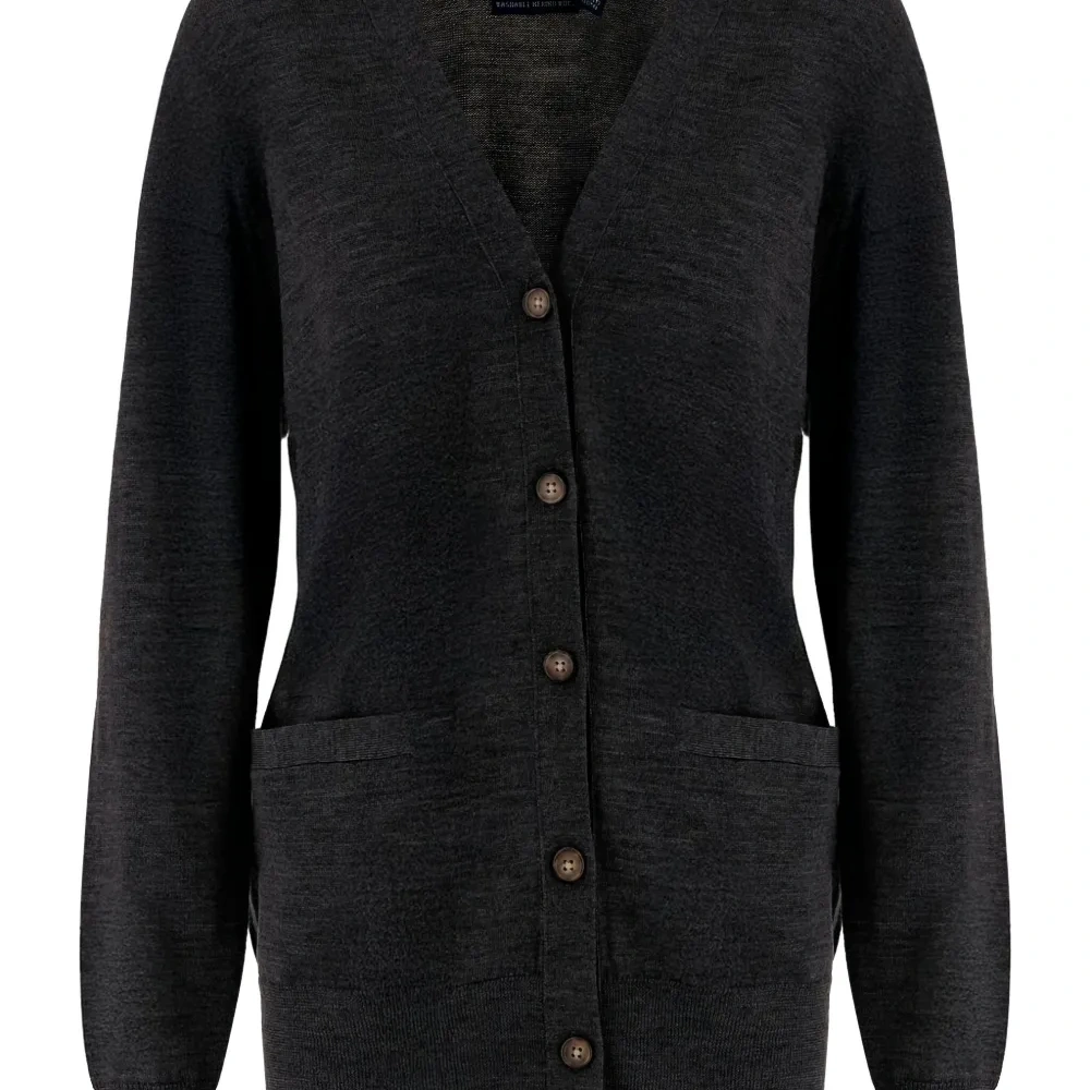 Кардиган с застежкой на пуговицы и накладными карманами