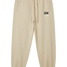 Спортивные брюки с манжетами и нашивкой-логотипом