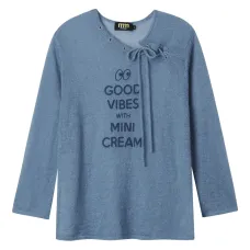 Джемпер с шнуровкой на вороте