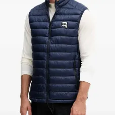 Жилет на молнии с нашивкой-логотипом