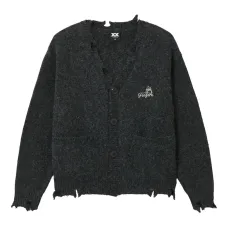 Кардиган с бахромой и логотипом Кардиган с бахромой и логотипом