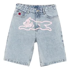 Джинсовые шорты с мотивом собаки
