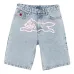 Джинсовые шорты с мотивом собаки
