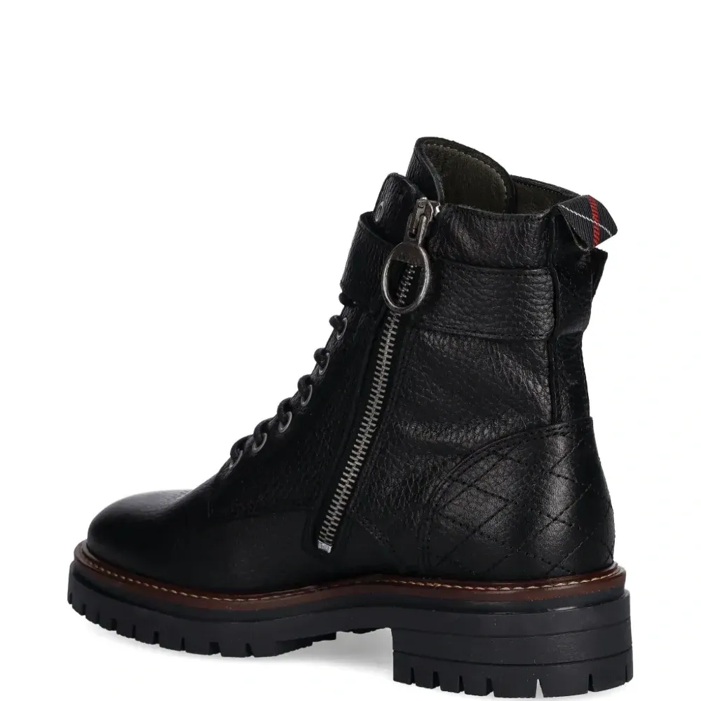 Ботинки на шнуровке с пряжками