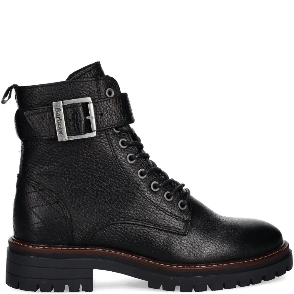 Ботинки на шнуровке с пряжками