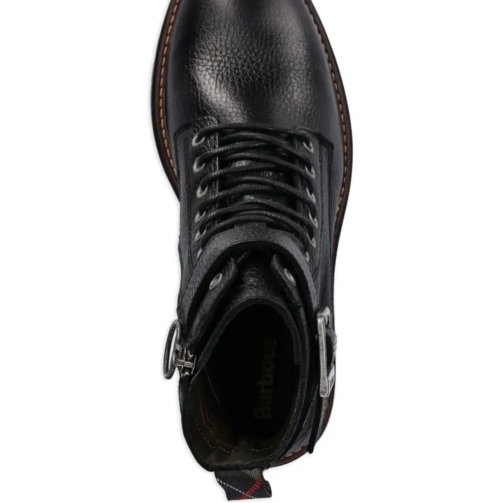 Ботинки на шнуровке с пряжками