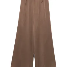 Атласные брюки на резинке