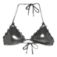 Топ-бикини с цветочными украшениями