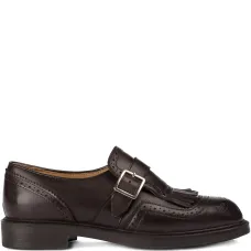 Туфли с одной пряжкой и бахромой