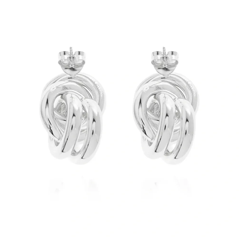 Серьги Vera из серебра с узлом