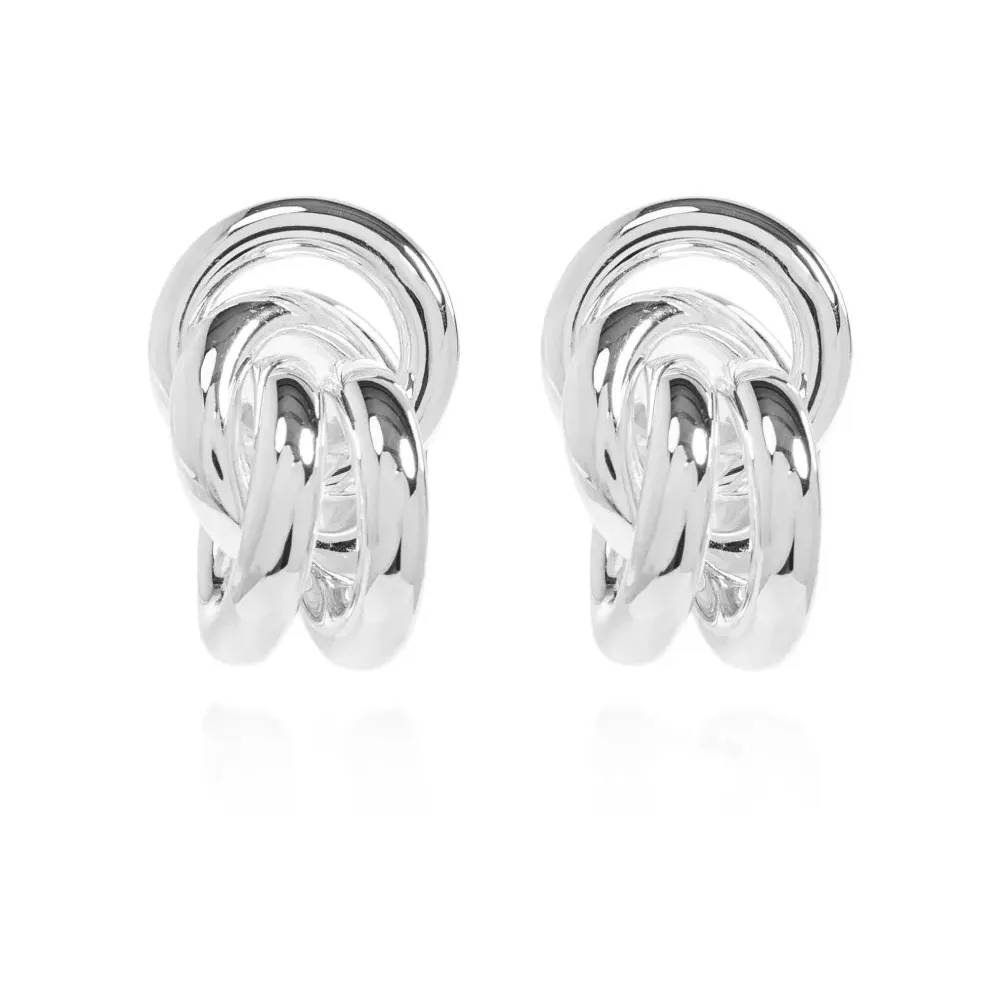 Серьги Vera из серебра с узлом