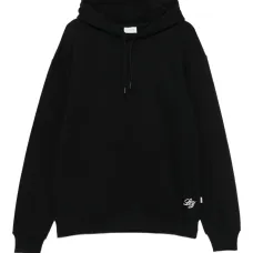 Худи с карманом-муфтой и вышитым логотипом Худи с карманом-муфтой и вышитым логотипом