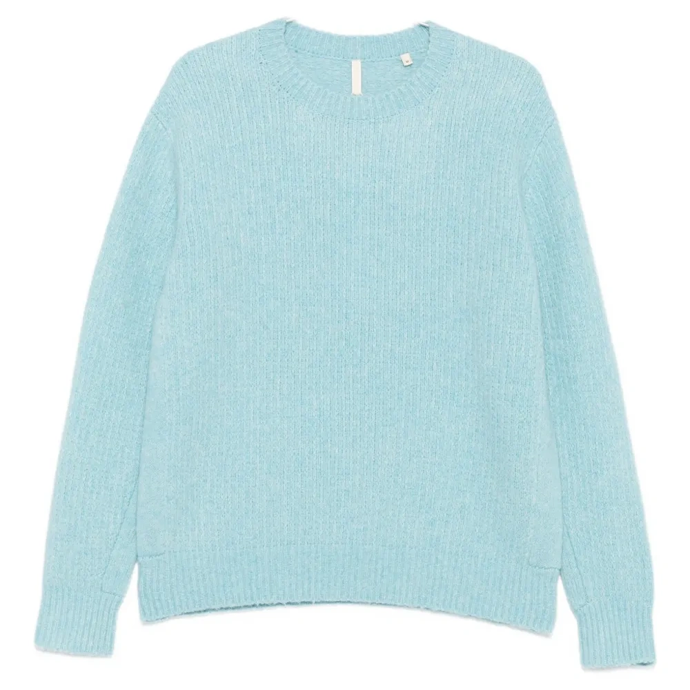 Рифлёный шерстяной свитер