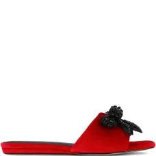 Бархатные сандалии Kensington с бантом