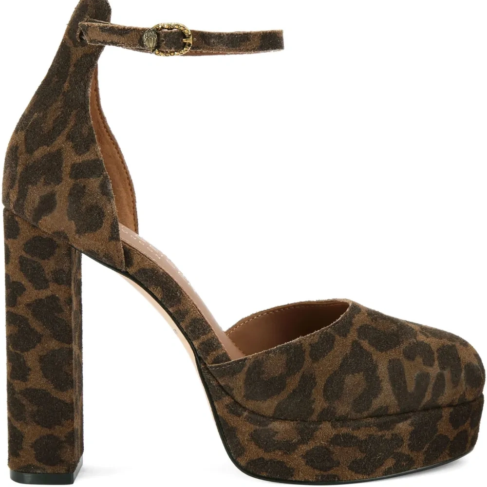 Туфли Shoreditch на платформе с леопардовым принтом