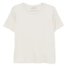 Футболка с вышитым логотипом и круглым вырезом