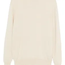 Вязаный свитер с круглым вырезом