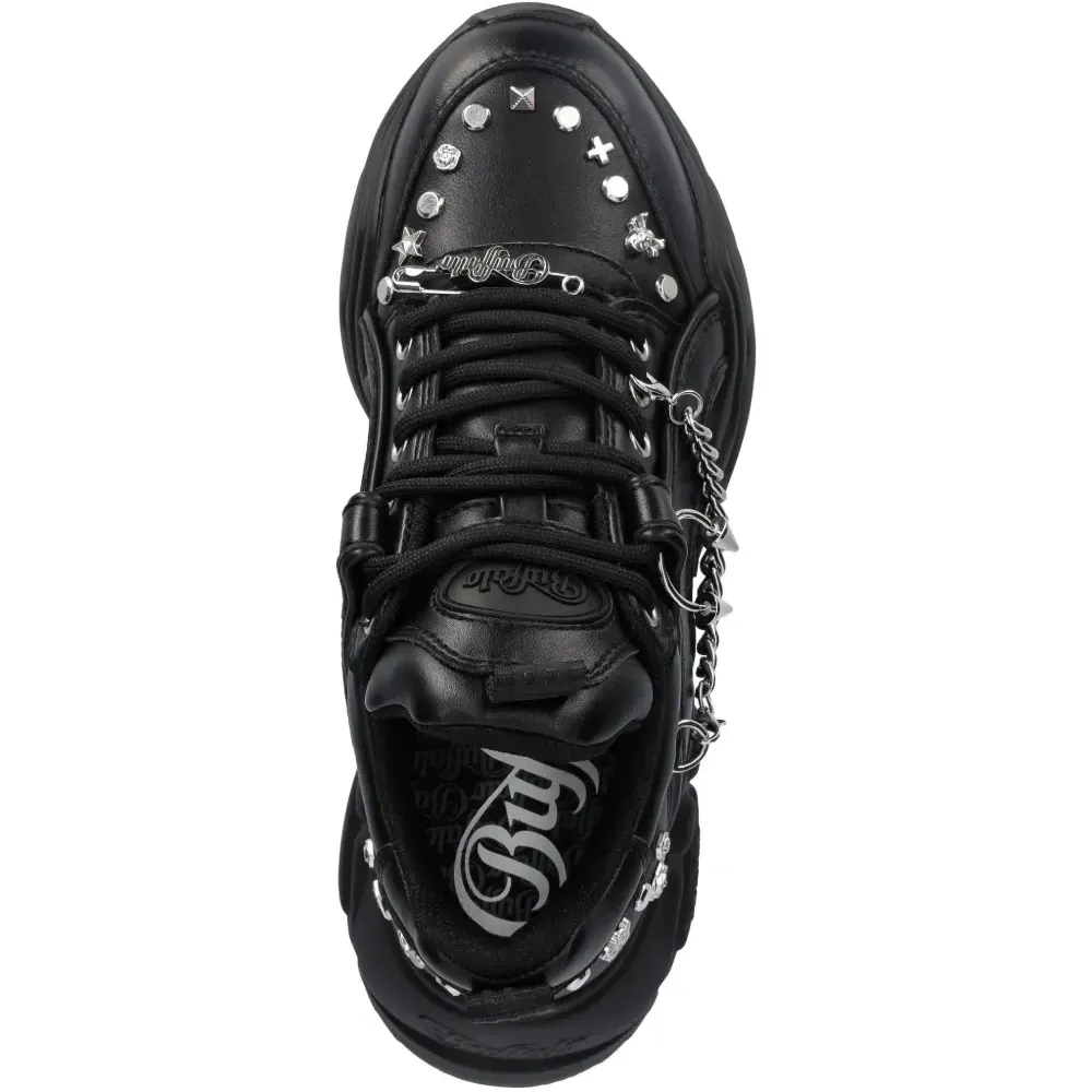 Кеды Binary Punk с цепями и заклёпками Кеды Binary Punk с цепями и заклёпками