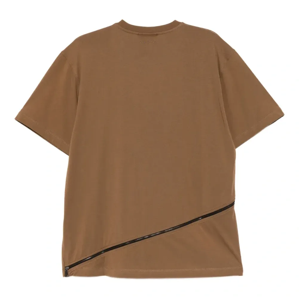 Футболка с декоративной спиральной застёжкой