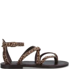 Сандалии с леопардовым принтом