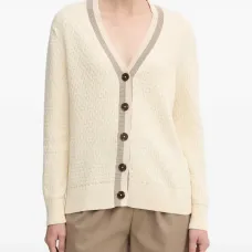 Кардиган на пуговицах с V-образным вырезом