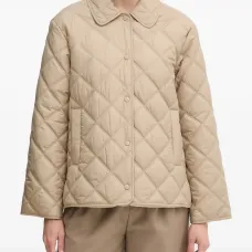 Стеганая куртка с воротником