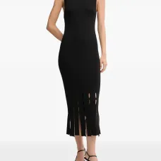 Платье миди без рукавов