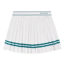 Плиссированная мини-юбка в полоску