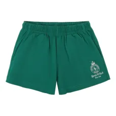 Шорты с эластичным поясом и вышитым логотипом