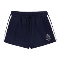 Шорты с боковыми полосками и вышитым логотипом Шорты с боковыми полосками и вышитым логотипом