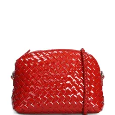 Объемная плетёная сумка через плечо Fellini