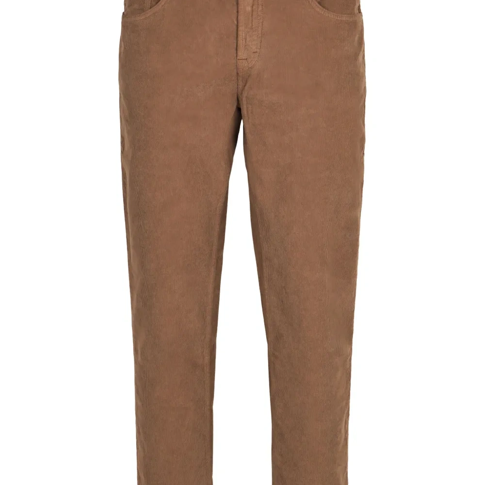 Вельветовые брюки с нашивкой-логотипом